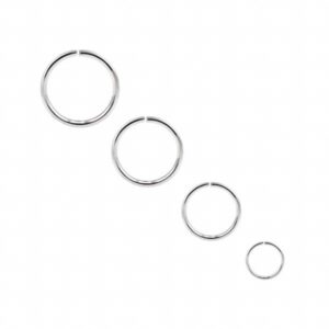 Piercing argollita fina acero quirurgico 316 L