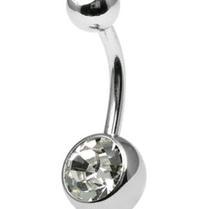 piercing ombligo doble zircon 10mm