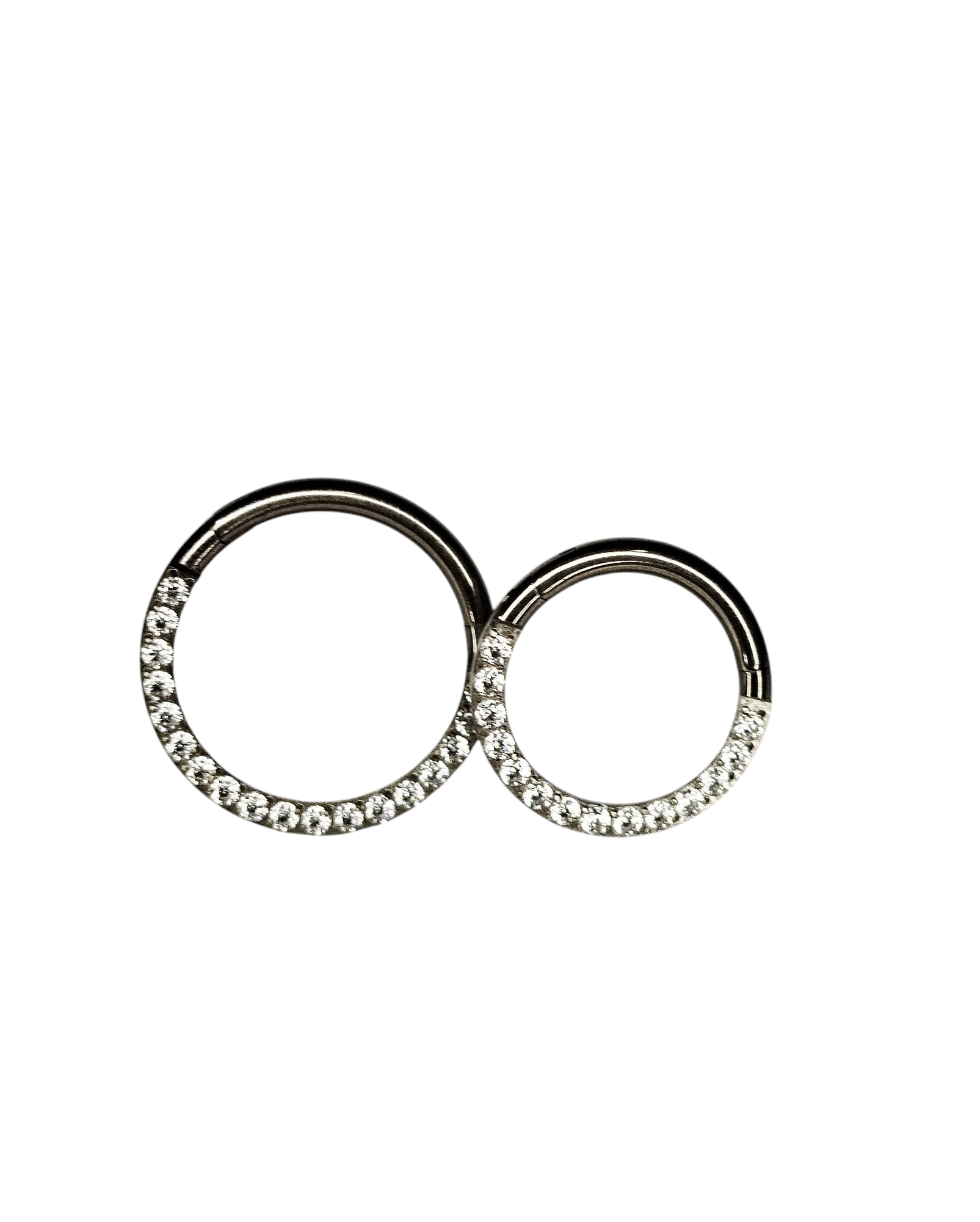 Piercing Argolla Clicker de Titanio F136 Con Cristal Swarovski - Image 6