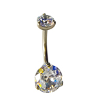 piercing ombligo titanio strass swarovski