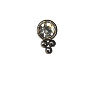 Piercing Labret Zirconia con Filigrana
