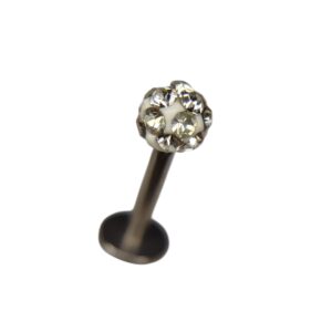 Piercing Labret Bola Multi Strass