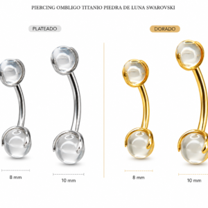 piercing ombligo piedra de luna