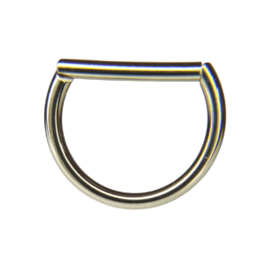 Argollas forma D clicker titanio f136