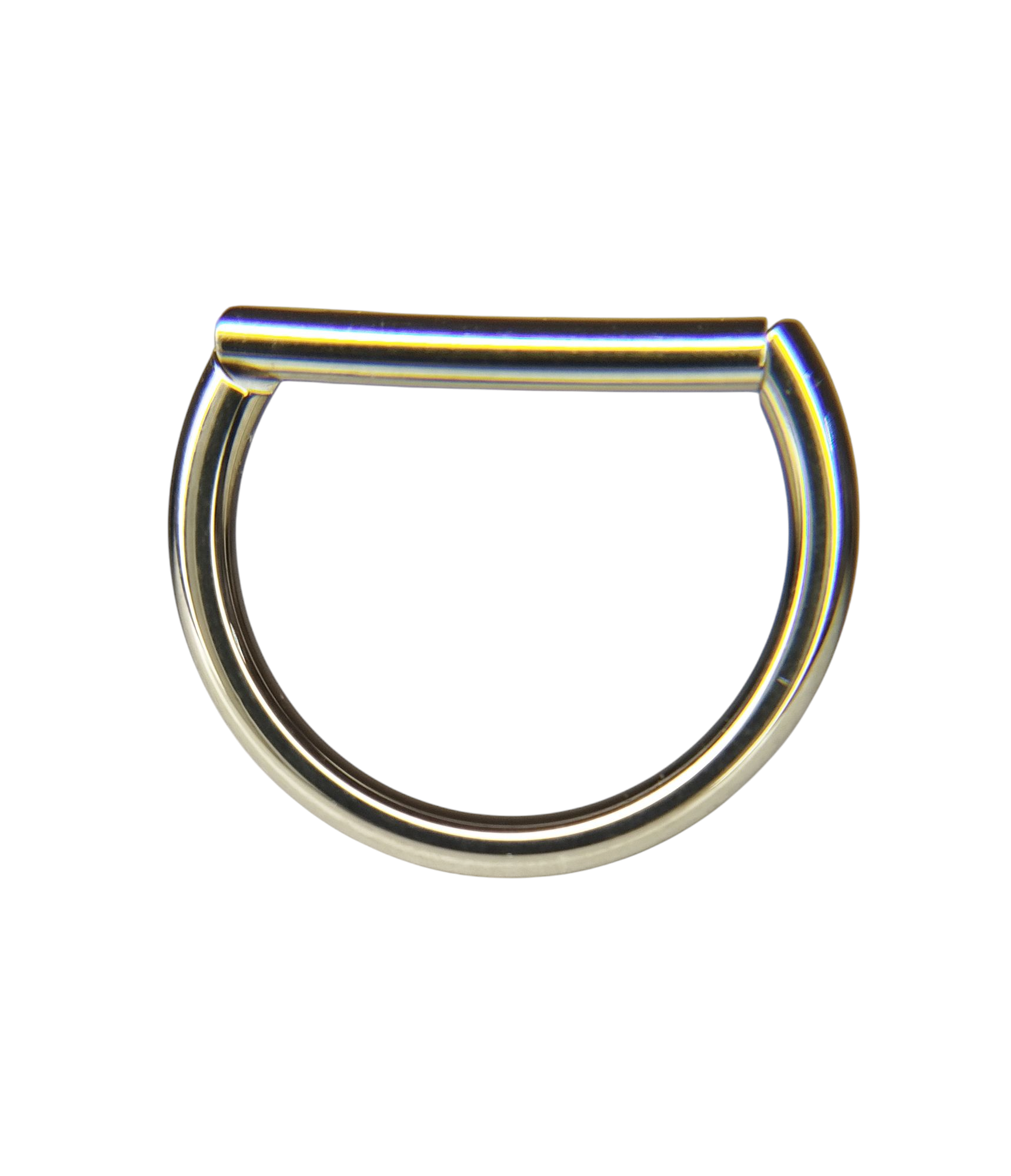 Argollas forma D clicker titanio f136