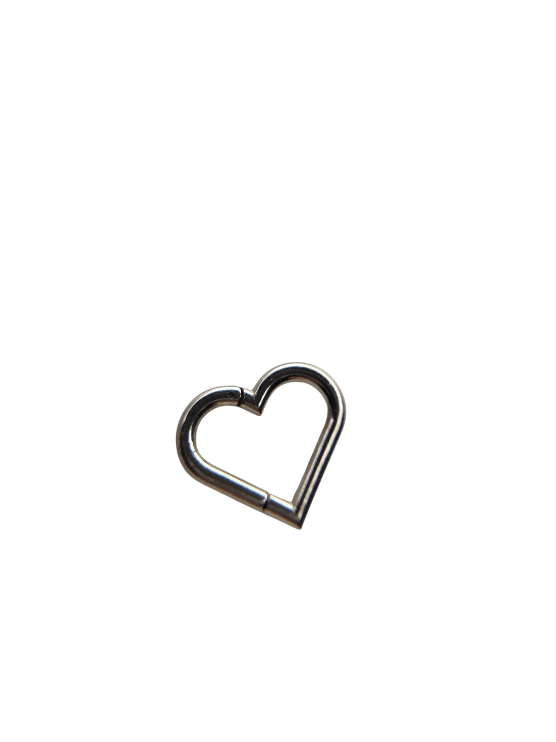 piercing corazón titanio