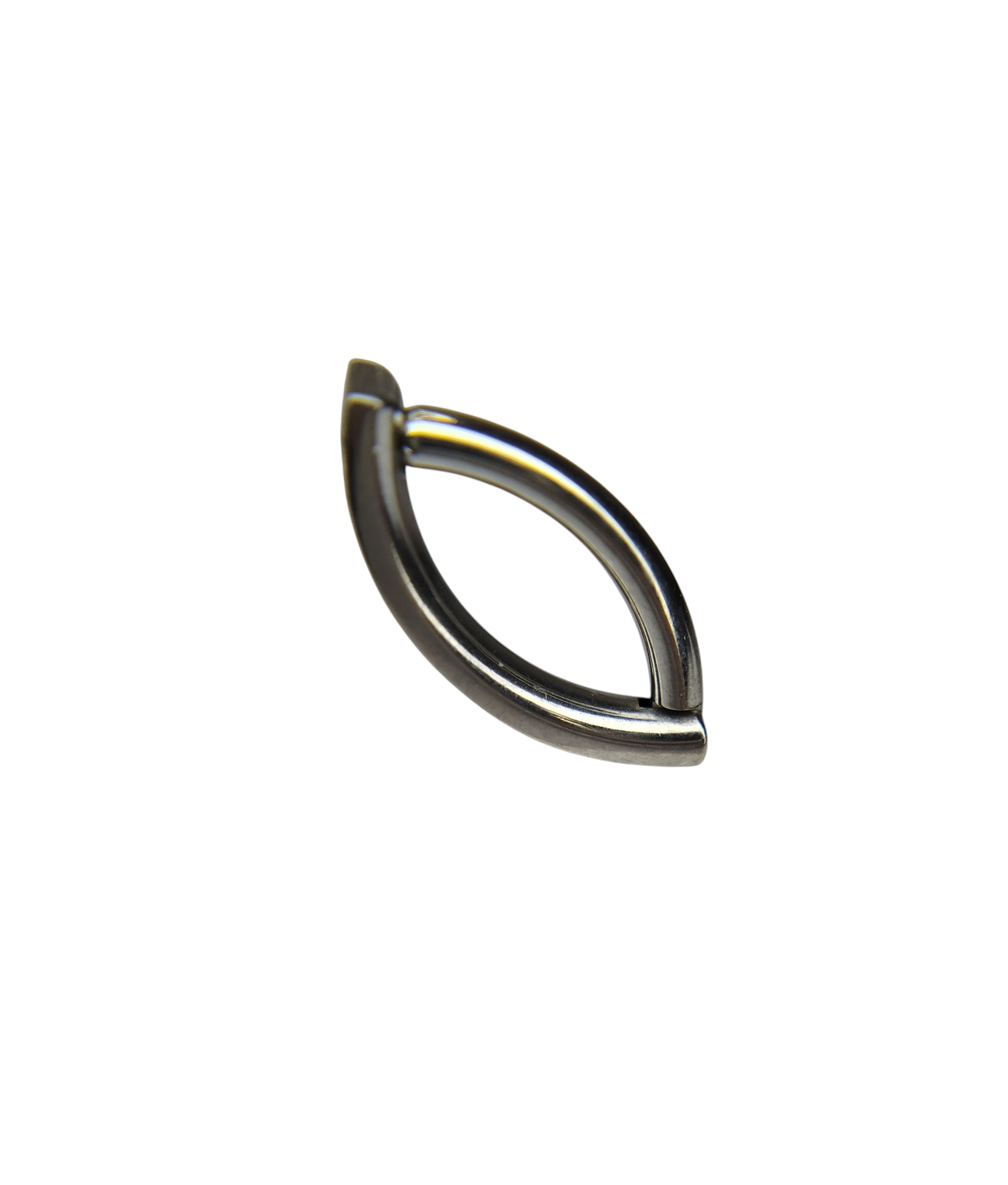 Piercing ombligo vertical clicker de titanio ASTM F136 grado implante con cristales Swarovski®, hipoalergénico y libre de níquel.
